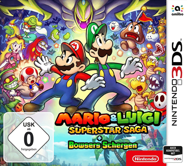Mario and Luigi: Dream Team box art for Nintendo 3DS